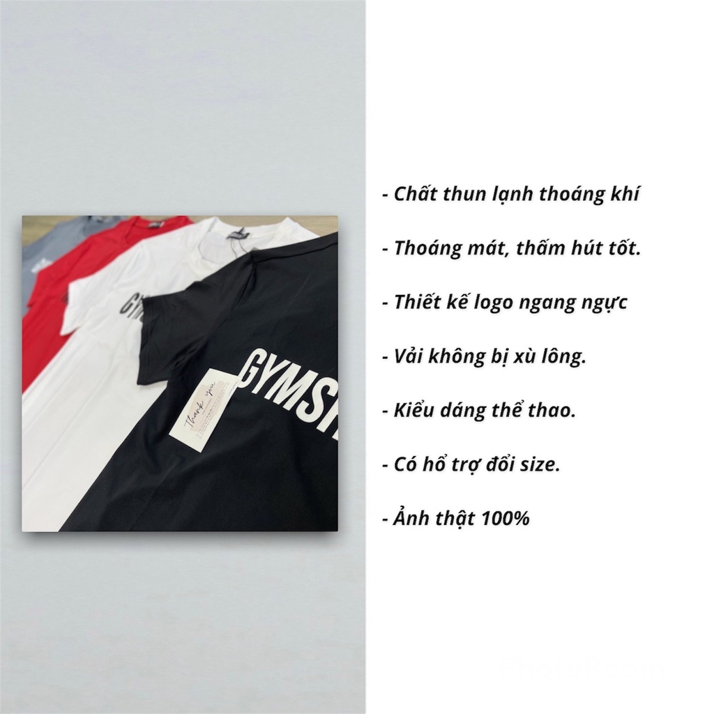 Áo thun nam tập gym DO GYM SHOP form ôm body, thun lạnh co giãn 4 chiều thoáng mát