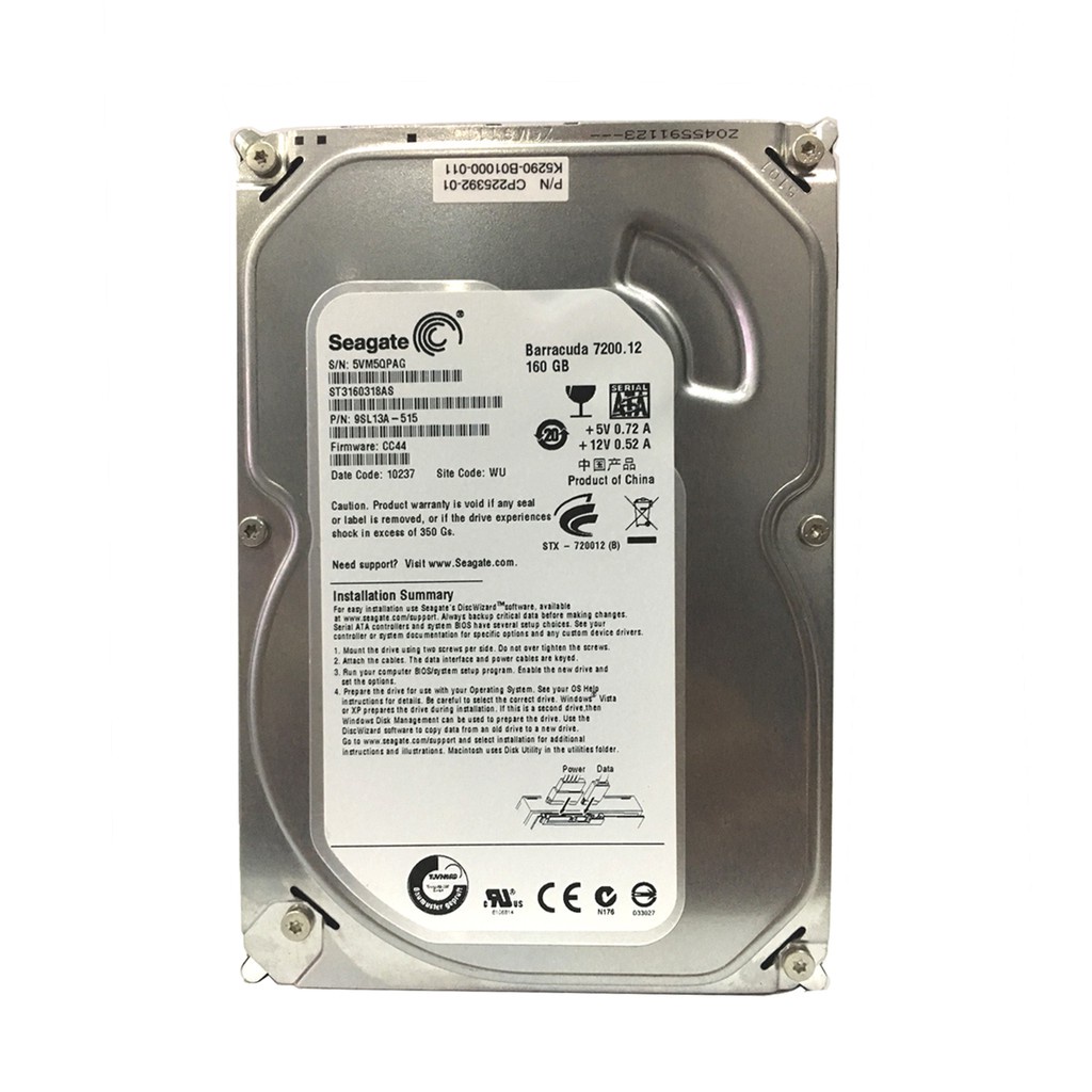 Ổ cứng HDD PC 80G, 160G, 250G, 320G, 500G, 1TB, 2TB - Hàng tháo máy chất lượng