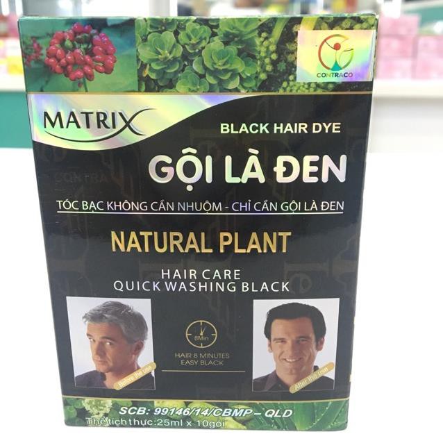 Gội là đen MATRIX(gói)-Amipharma ✅CÓ BILL✅