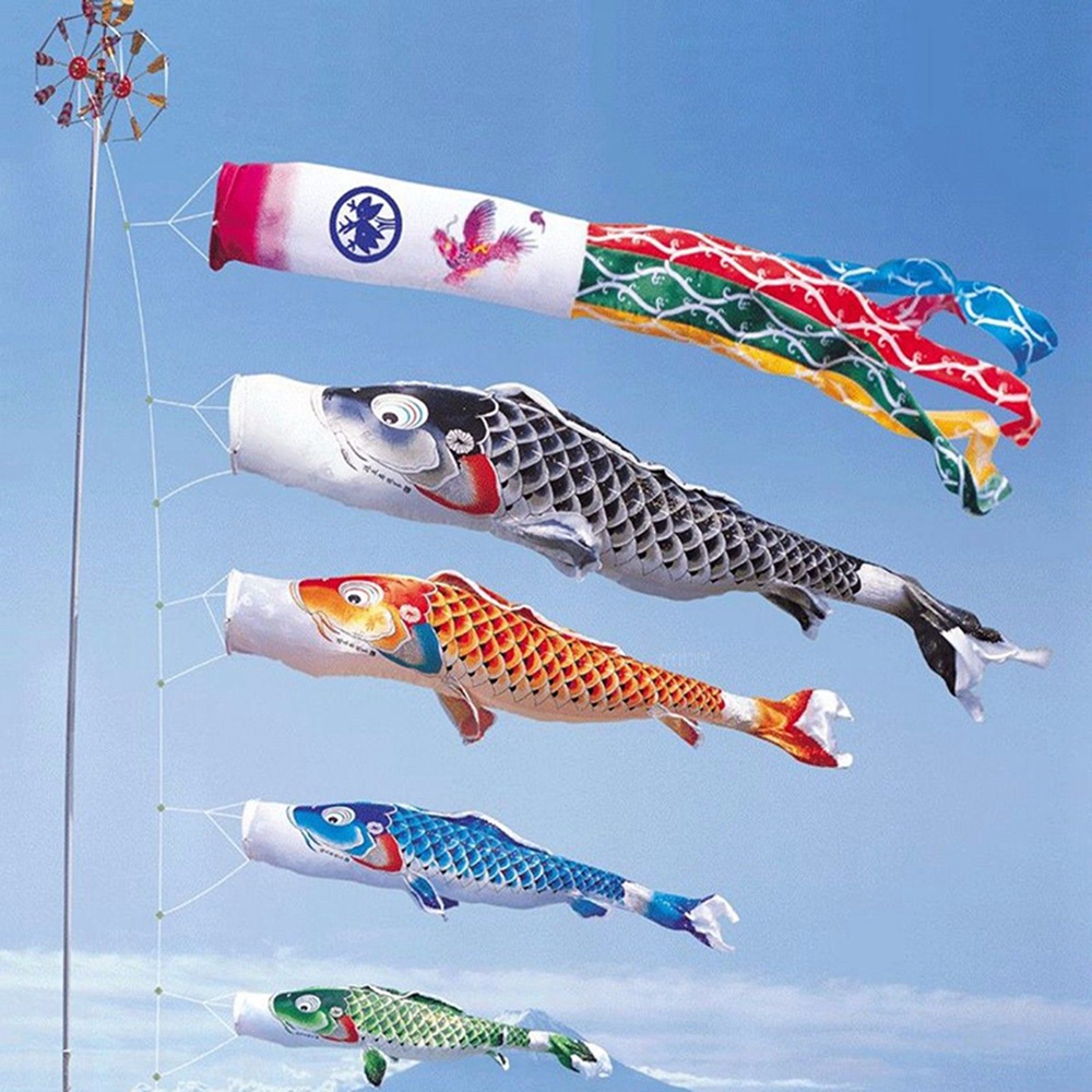 Cờ trang trí hình cá chép phong cách Nhật Bản 40/70/100cm
