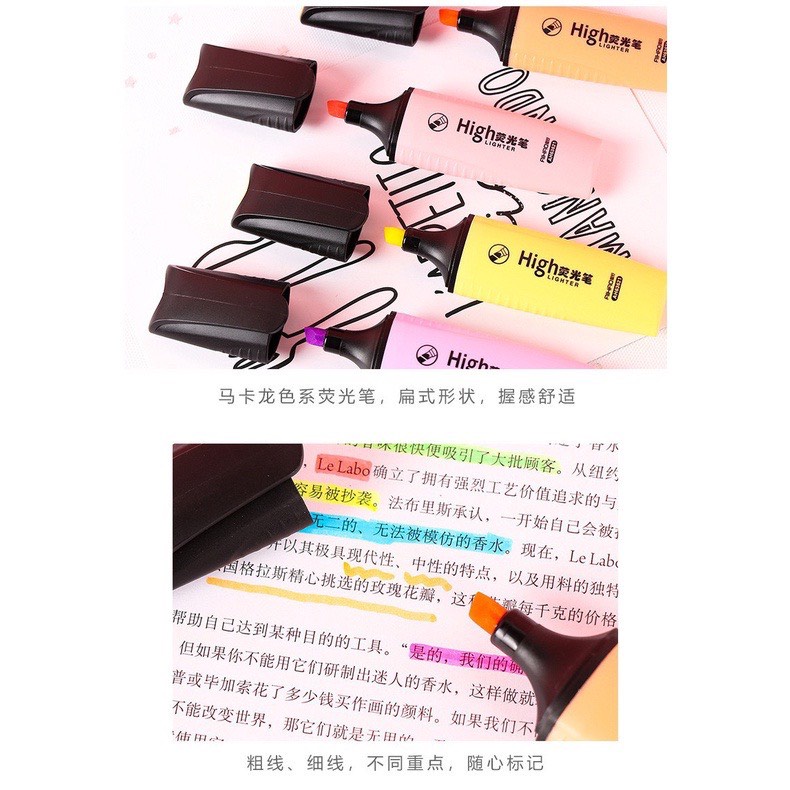 Bút dạ quang bút đánh dấu highlight nhiều màu