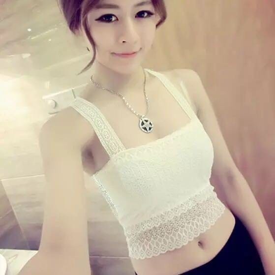 Áo lót ren 2 dây lưng bướm Trắng - BX0417