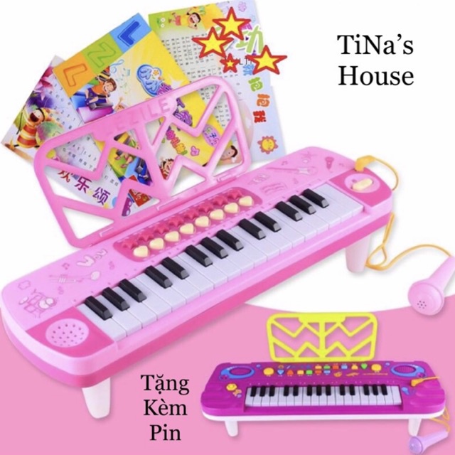 Đồ Chơi Đàn Piano Đàn Organ Có Micro Với Nhiều Giai Điệu vs Âm Thanh Chất Lượng… Cho Bé Phát Triển Khả Năng Âm Nhạc!