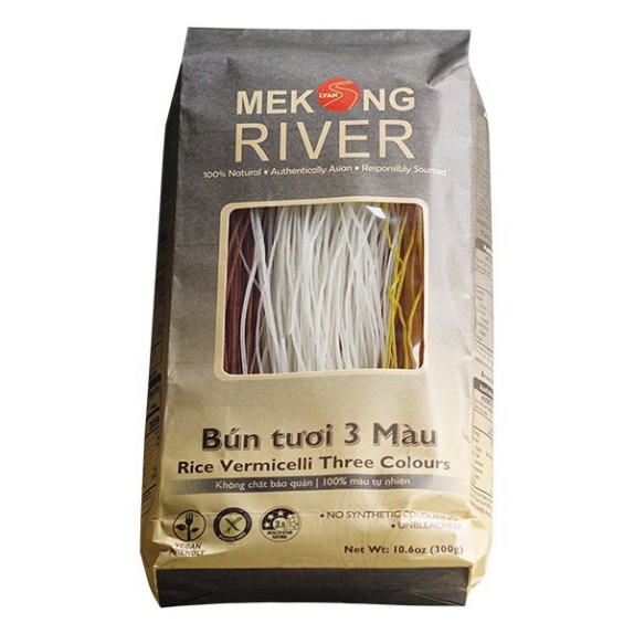 Bún tươi 3 màu Mekong River 300g