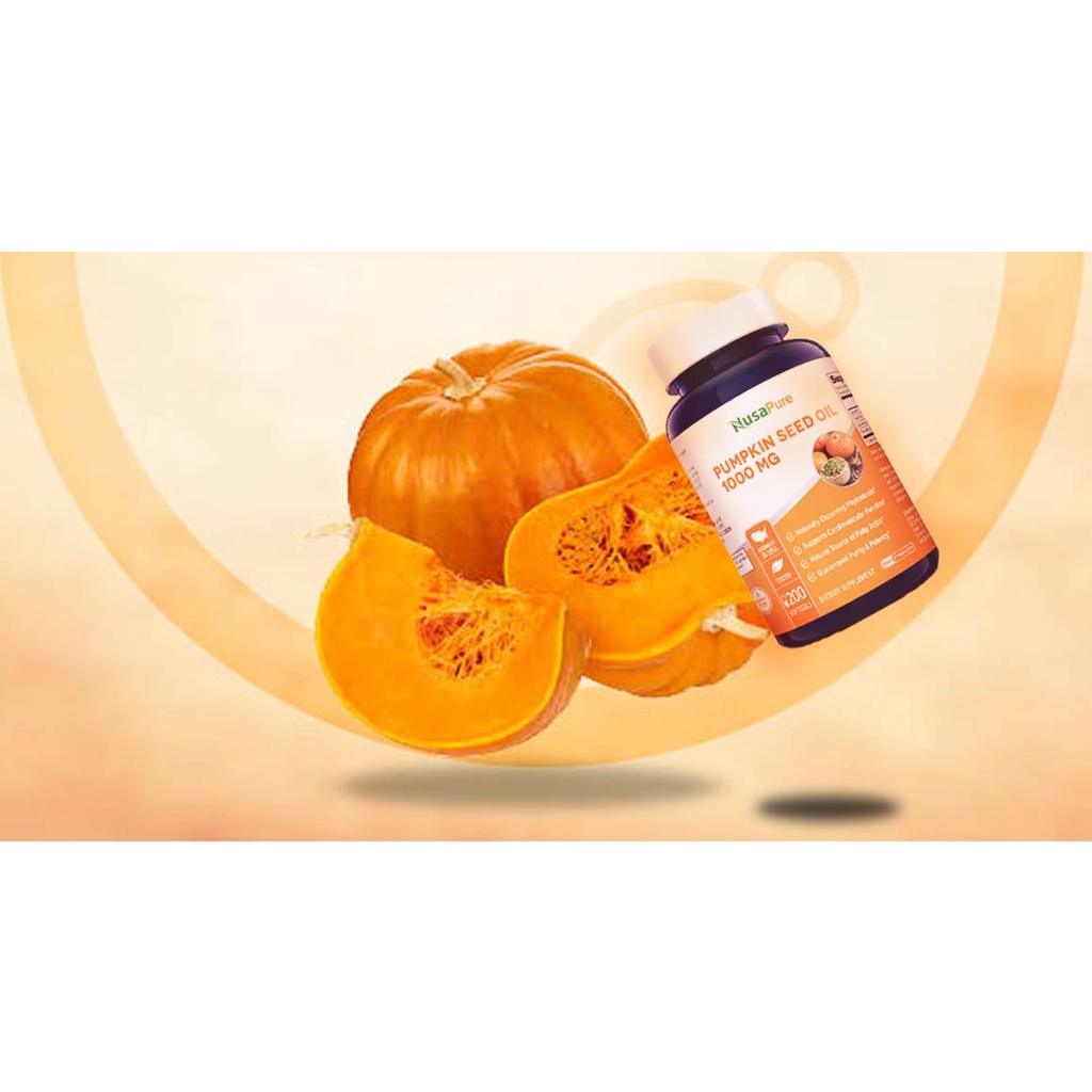 Hỗ trợ tuyến tiền liệt Nusapure Pumpkin Seed Oil 1000mg 200 viên