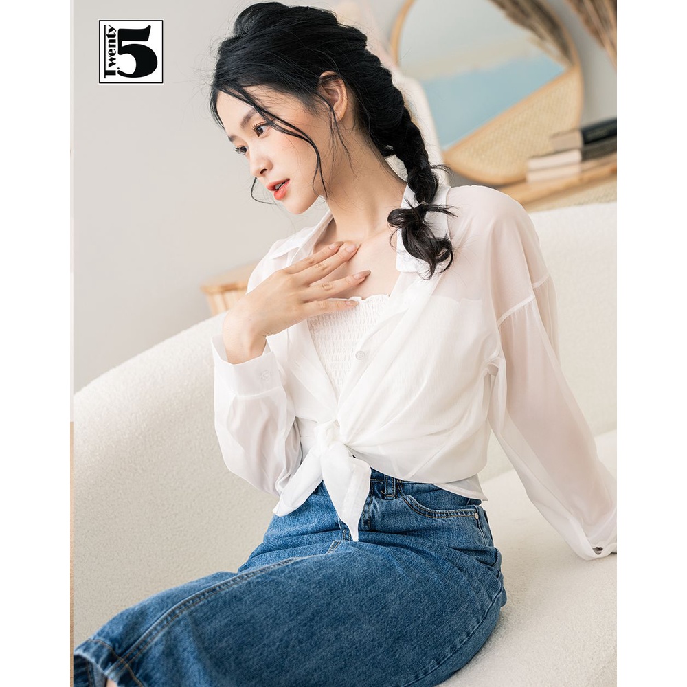 Áo bra quây bo chun co dãn trơn màu cá tính Twentyfive 4133