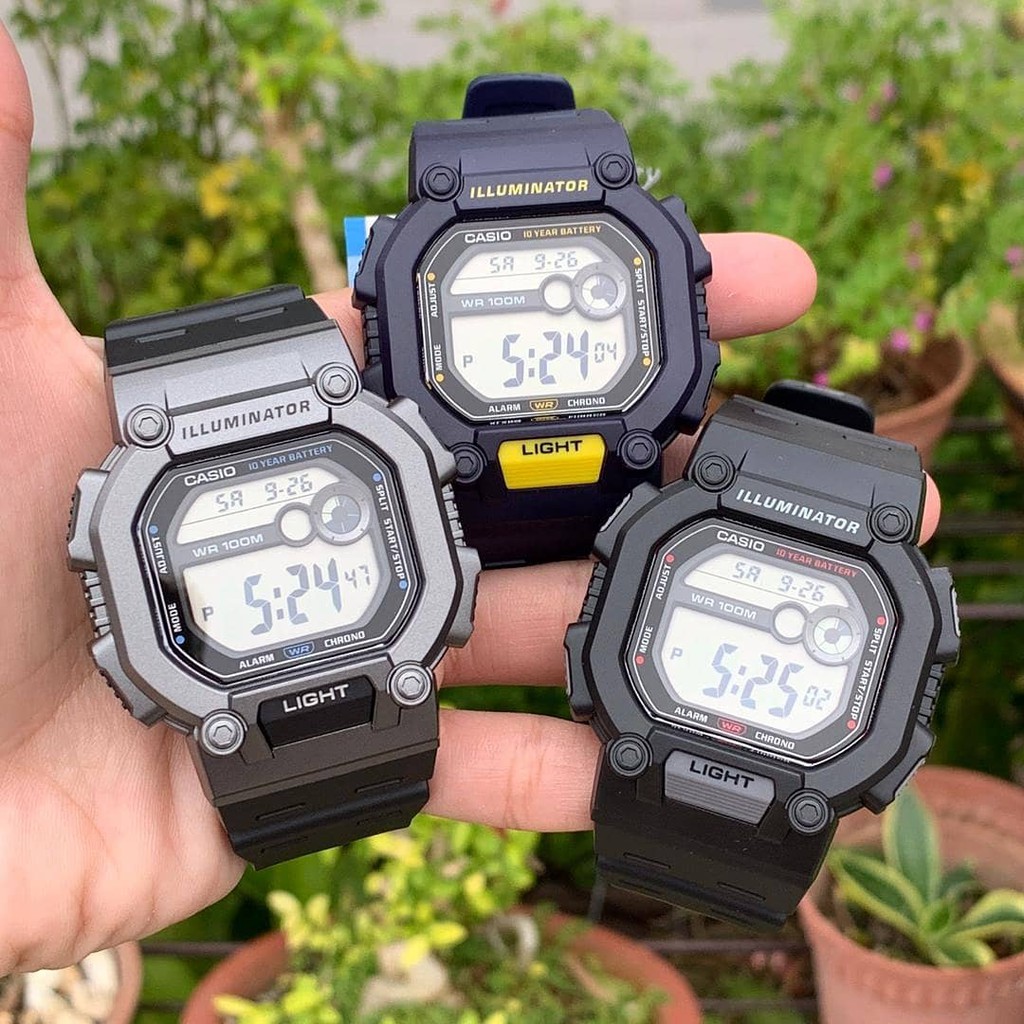 Đồng hồ Nam dây nhựa Casio W-737H chính hãng bảo hành 1 năm Pin trọn đời
