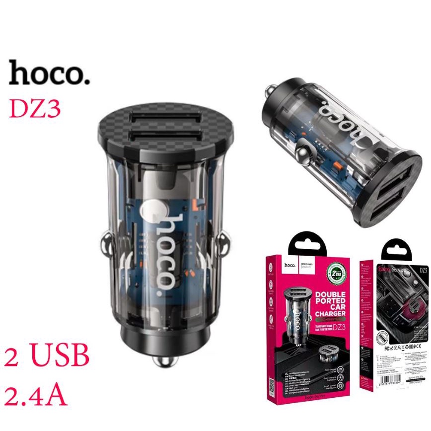 TẨU SẠC ÔTÔ 2 CỔNG USB DZ3