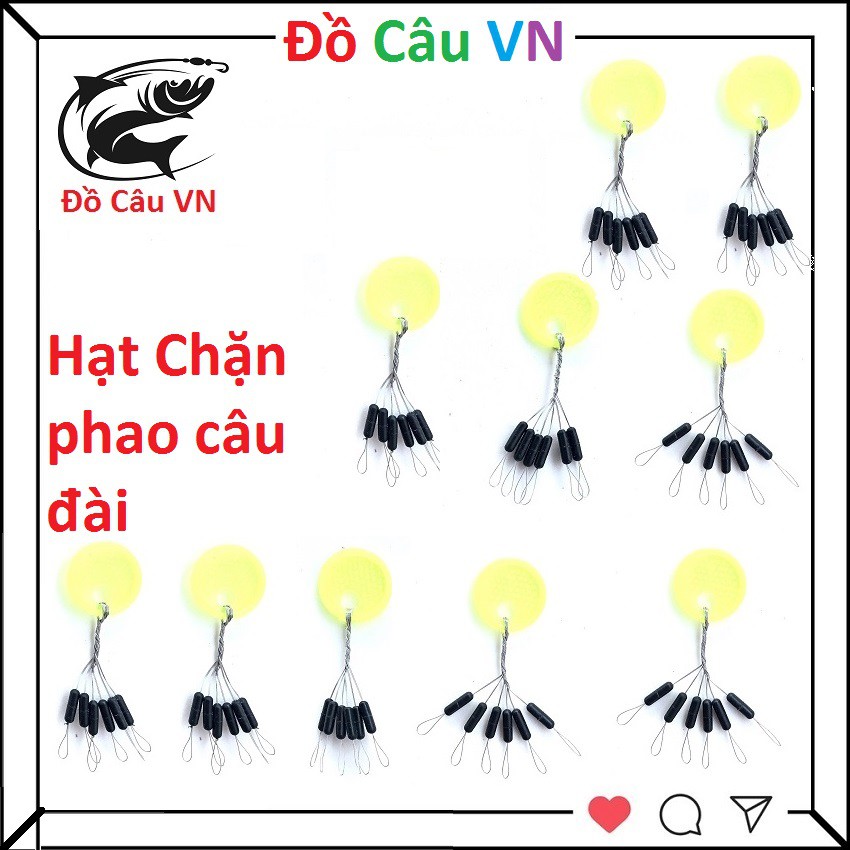 Hạt chặn phao , câu đơn , hạt chặn phao câu đài 6 hạt