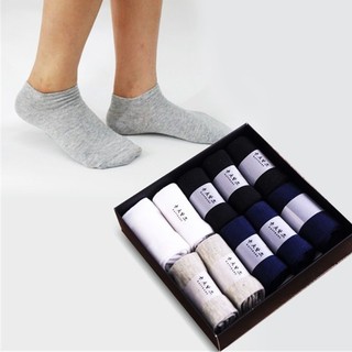 Hộp 10 đôi tất nam cổ ngắn, cổ cao chống hôi chân xuất Nhật
