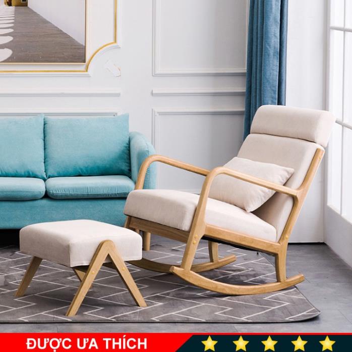GHẾ BẬP BÊNH THƯ GIÃN - BẮC ÂU - Có điều chỉnh tựa đầu A286, TẶNG ghế đôn cao cấp, khung gỗ có lò xo đàn hồi.