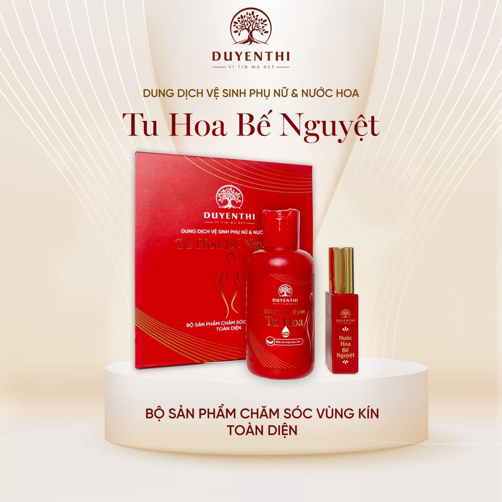 Tu Hoa Bế Nguyệt Bách Y Sâm Combo Dung Dịch Vệ Sinh Phụ Nữ Và Nước Hoa