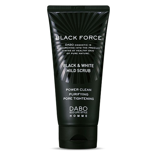 Sữa rửa mặt Nam trắng da sạch mụn Dabo Black Force Hàn Quốc 120ml - Hàng Chính Hãng