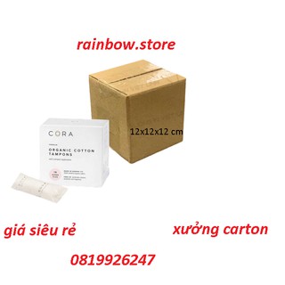 THÙNG CARTON 12x12x12 cm – THÙNG GIẤY CARTON GIÁ RẺ ( 50 HỘP )
