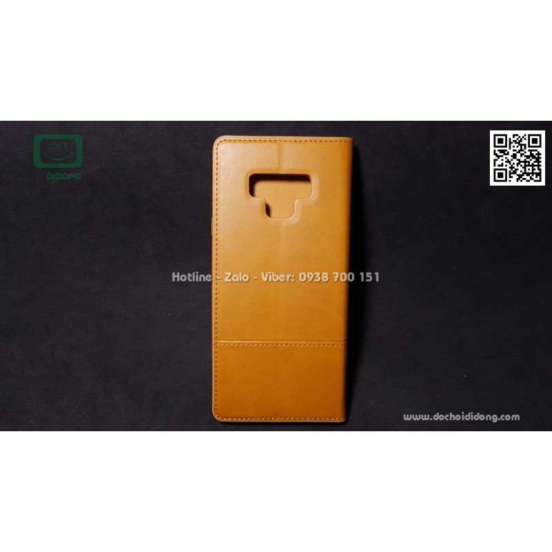 Bao da Samsung Note 9 Nuoku Gentle 2 Series vân da