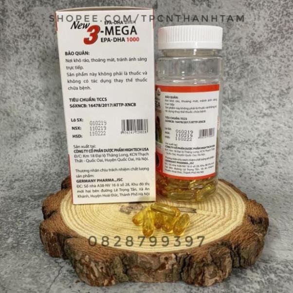 Dầu Cá ALASKA OMEGA 3 hỗ trợ hệ tim mạch, trí não, tăng cường thị lực, sáng mắt, giảm nguy cơ về tim mạch - Hộp 100 viên