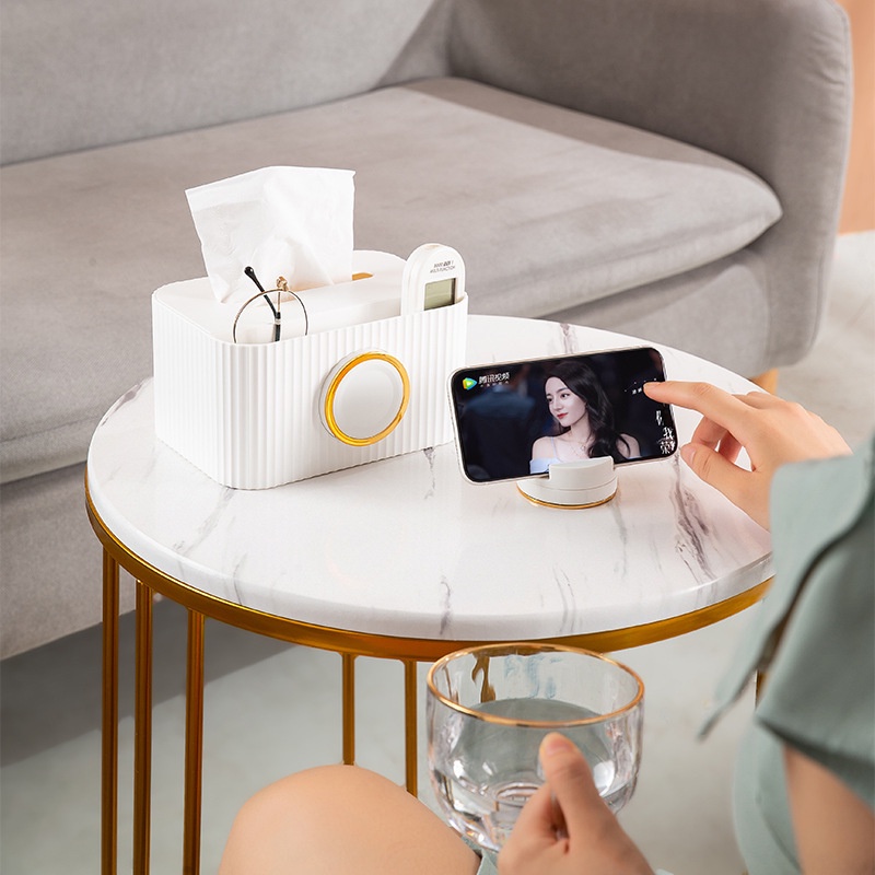 Hộp đựng điều khiển từ xa/điện thoại để bàn dạng ngăn kéo sang trọng đa năng