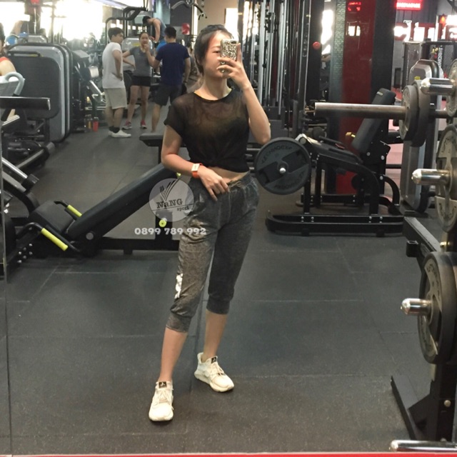 Quần tập gym nữ - jogger lửng