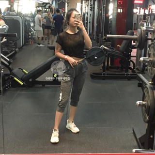 Quần tập gym nữ - jogger lửng