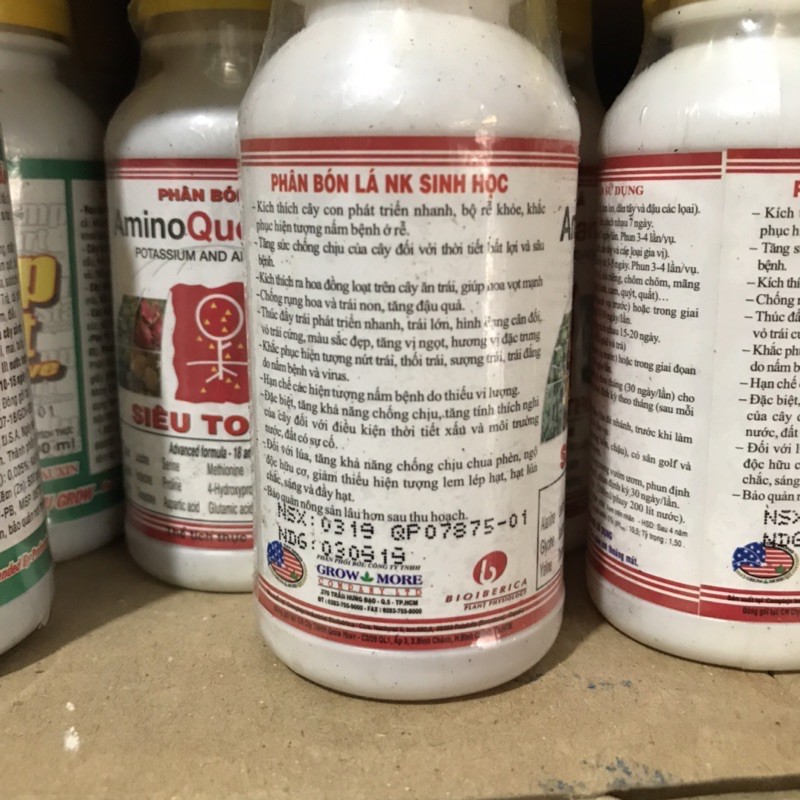 Phân bón to trái  amino k bổ sung kali
