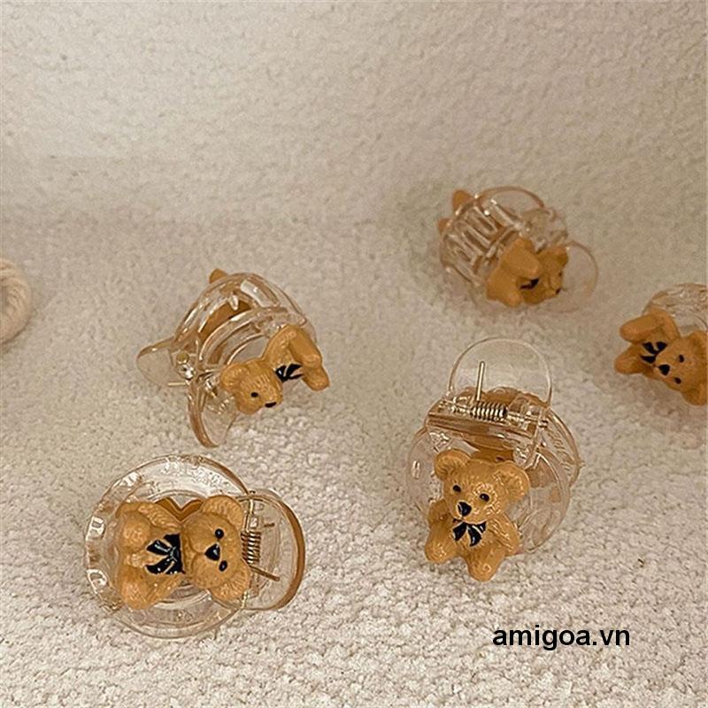 ✨✨(Hàng Mới Về) 1 Kẹp Tóc Móng Vuốt Gấu 3d Mini Bằng Acrylic Phong Cách Retro Cho Bé Gái (Hàng Mới Về) 1 Kẹp Tóc Móng Vuốt Gấu 3d Mini Bằng Acrylic Phong Cách Retro Cho Bé Gái