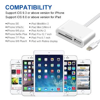 3 in 1 Lightening to USB Memory Card SD/TF Micro SD Card Reader for iPhone iPad
