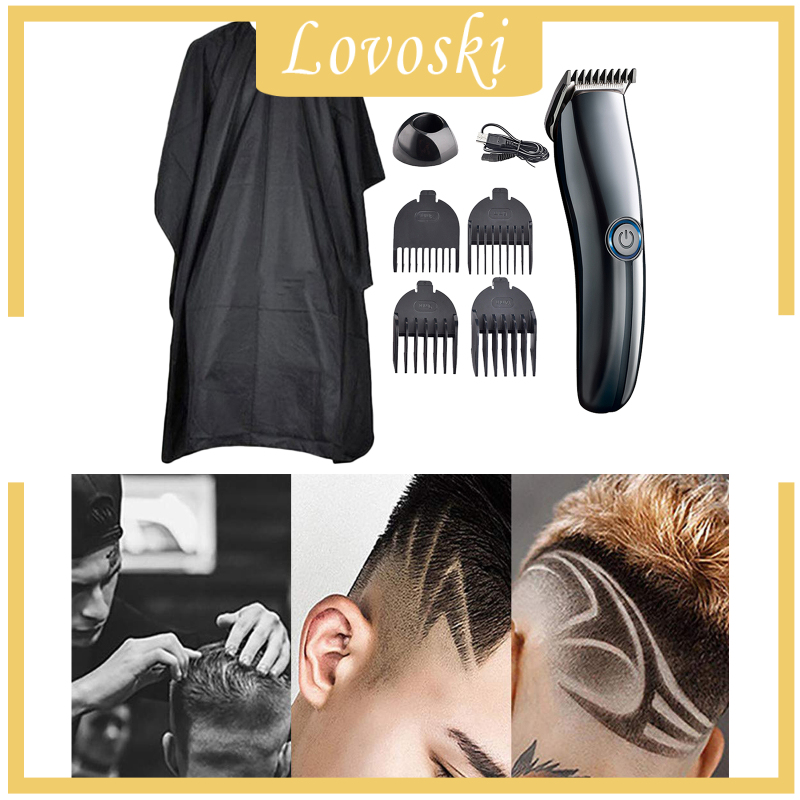 [LOVOSKI]Cordless USB Rechargeable Hair Clipper with Low Noise for Home Salon Baby