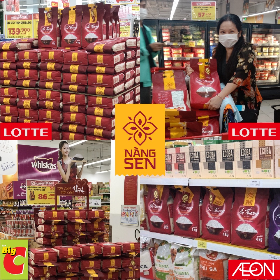 Gạo thơm thượng hạng Nàng Sen Yêu Thương 4kg - ST25 | BigBuy360 - bigbuy360.vn