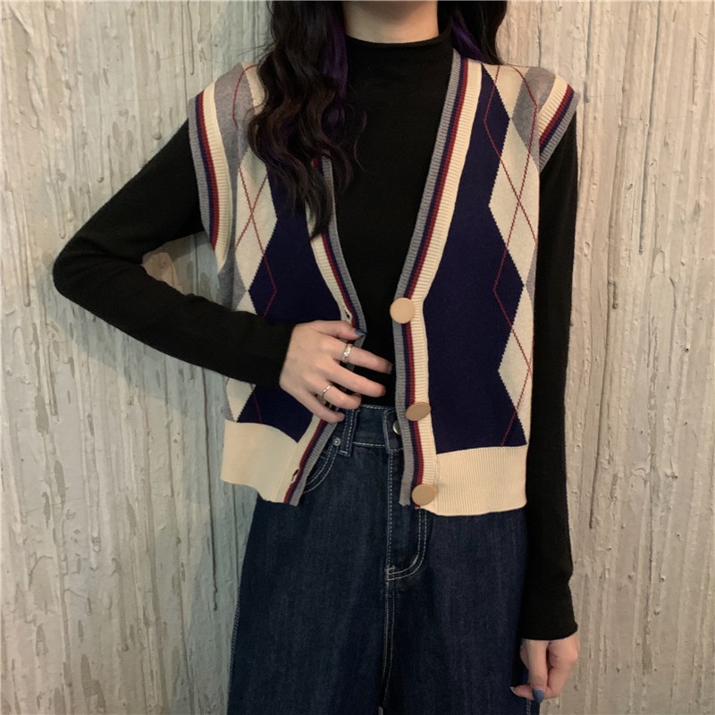 Áo Khoác Cardigan Dệt Kim Cổ Chữ V Phong Cách Hàn Quốc Cho Nữ | BigBuy360 - bigbuy360.vn