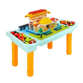 BÀN LEGO CHO BÉ, Bộ bàn xếp hình lego và 303 miếng ghép LEGO
