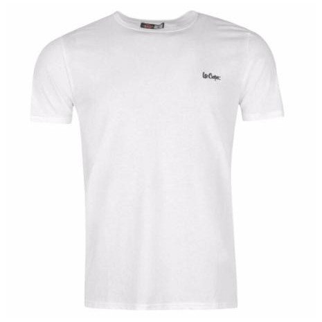 [100% [cotton] Áo Thun nam không cổ Lee cooper Plain Polo Shirt Mens (White - Size EU - Xách tay UK)