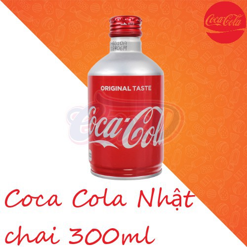 Coca Cola Nhật Nắp Vặn chai nhôm 300ml