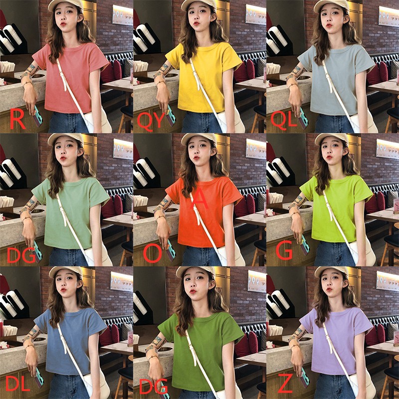 Áo Thun Nữ Cổ Tròn Ngắn Tay Thời Trang