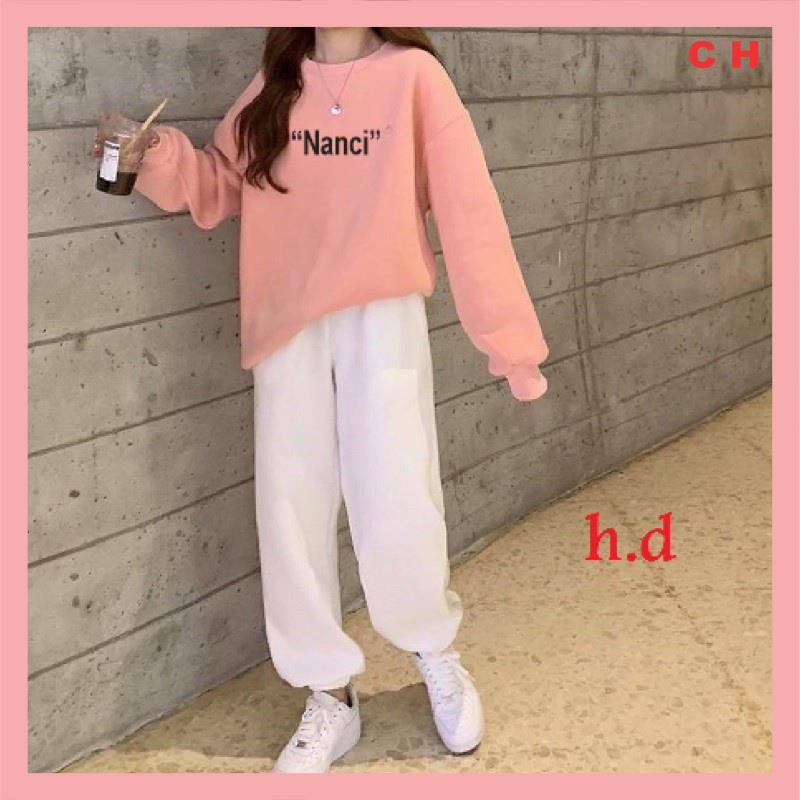 Set đồ nữ sét trang phục bộ nữ áo Sweater Nanci + quầnbom