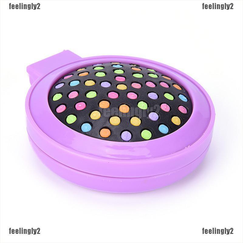 ❤Mặt Trời❤ Lược Gấp Tích Hợp Gương Màu Cầu Vồng Tiện Lợi