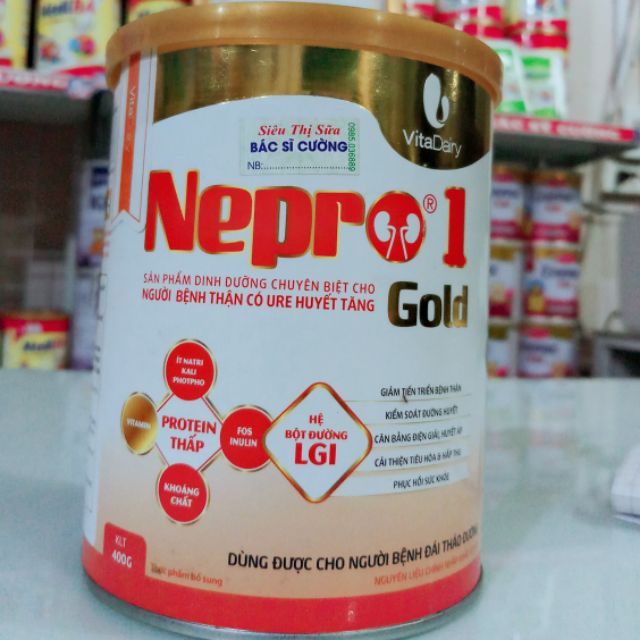 Sữa Nepro 1 chuyên biệt cho bệnh nhân viêm thận , bệnh nhân suy thận độ 1 , bn đường huyết tăng , tiểu đường