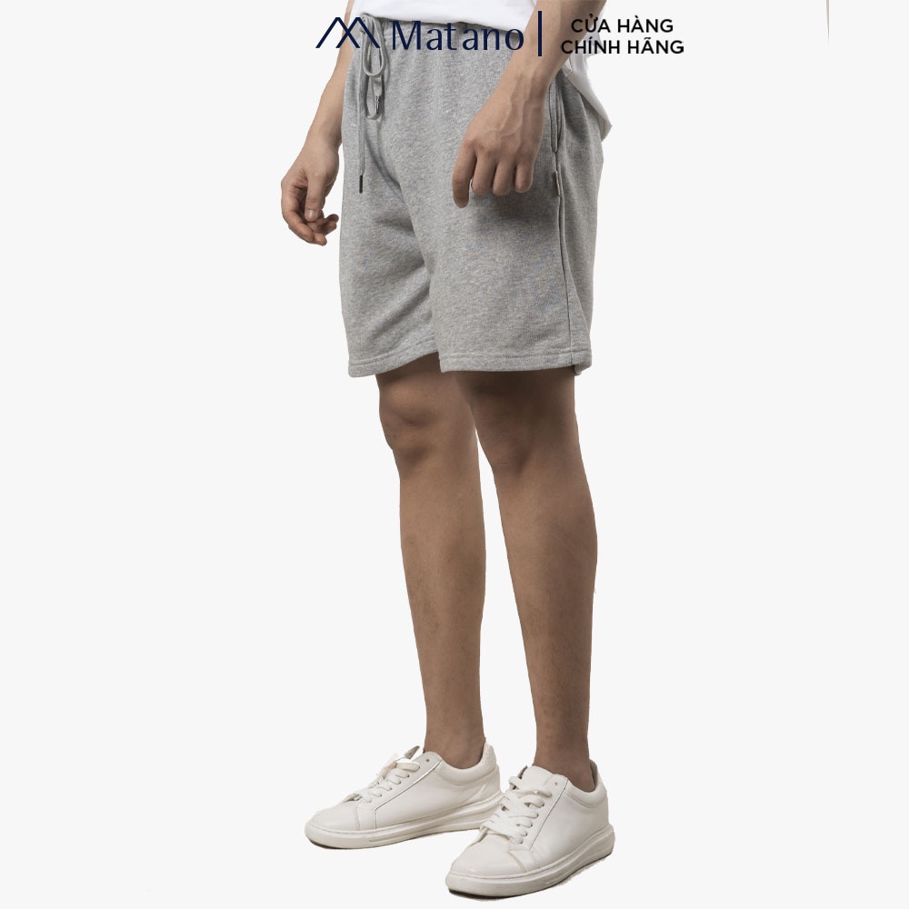 Quần Short Nam Form Regular Basic MATANO QS031 chất liệu thun cotton thấm mồ hôi, co giãn tốt, thoáng mát, phong cách