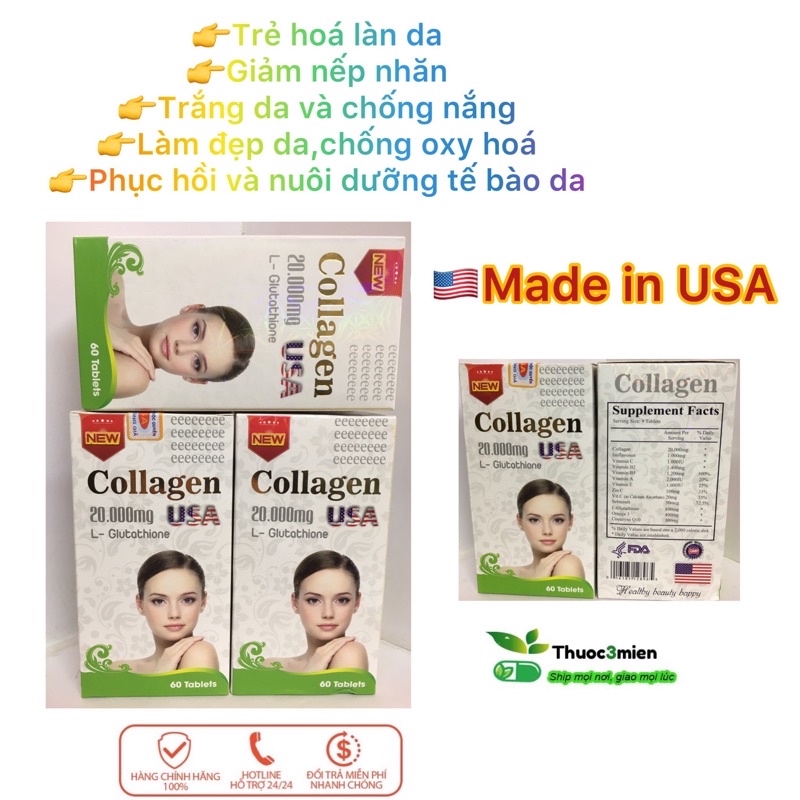 COLLAGEN 20000mg HỖ TRỢ DA,LÀM ĐẸP DA