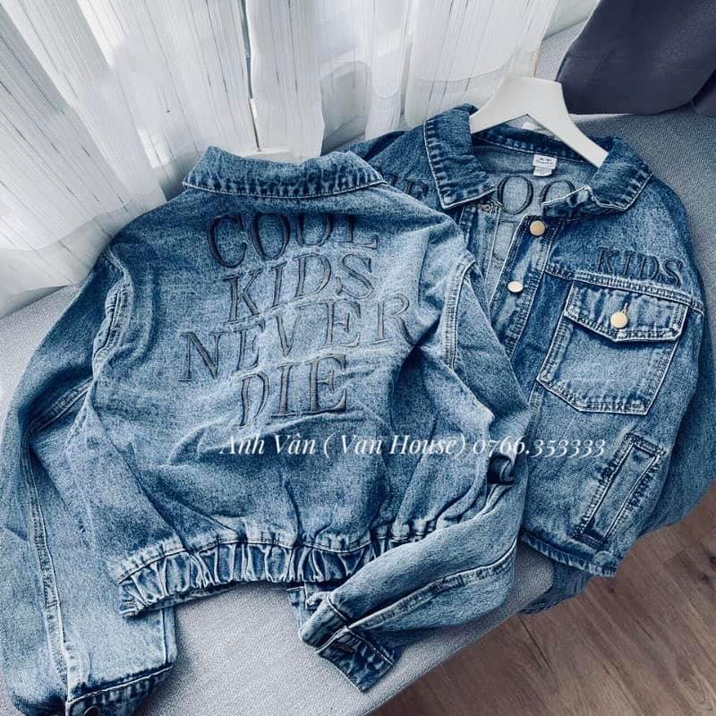 áo khoác bò lửng chữ lưng | BigBuy360 - bigbuy360.vn