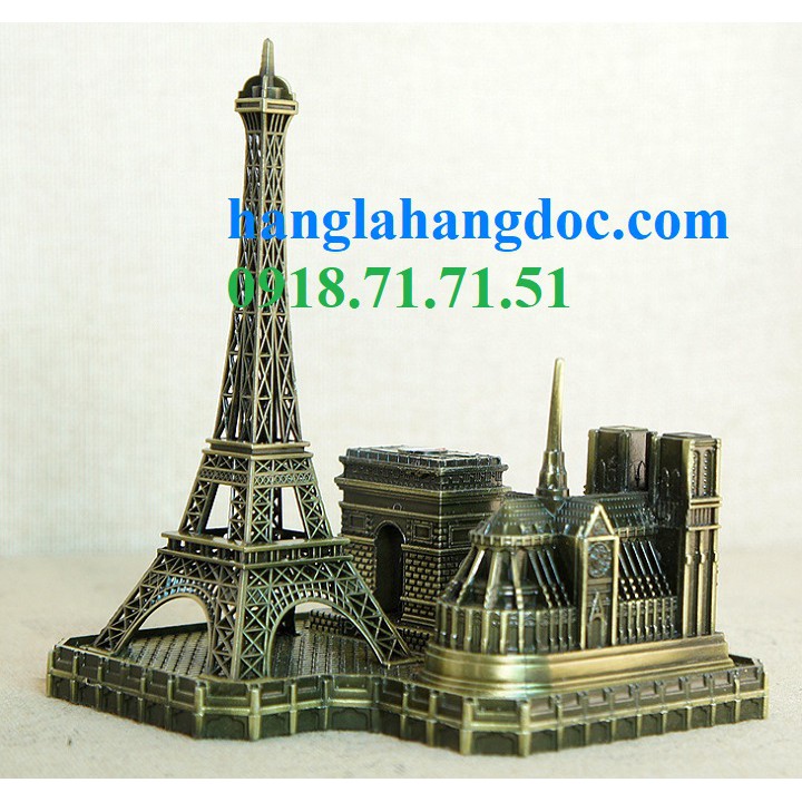 Mô hình trang trí bộ 03 công trình kiến trúc nổi tiếng Paris, Pháp