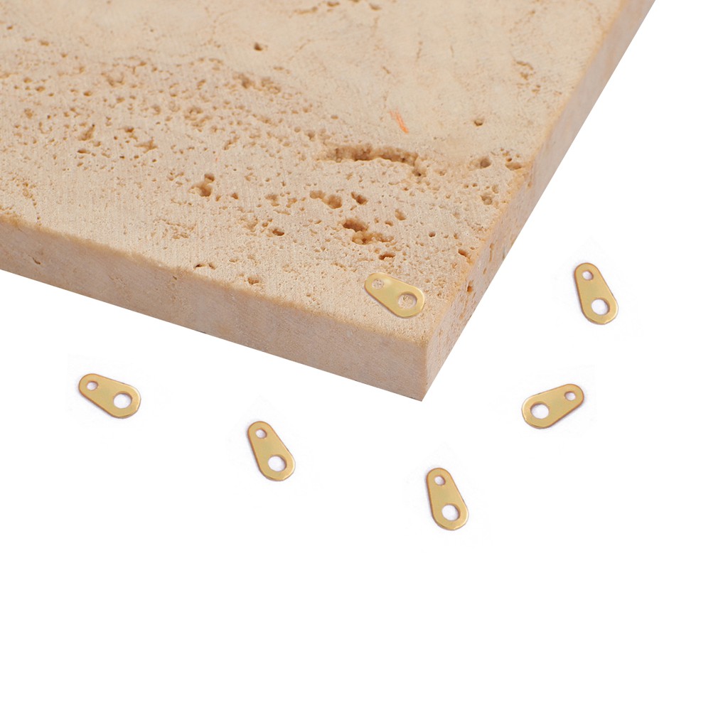 Set 10 đầu nối BEADIA bằng đồng mạ vàng 18K dùng làm trang sức thủ công