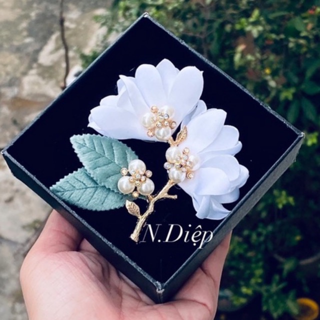 Hoa cài áo cao cấp-nhiều màu