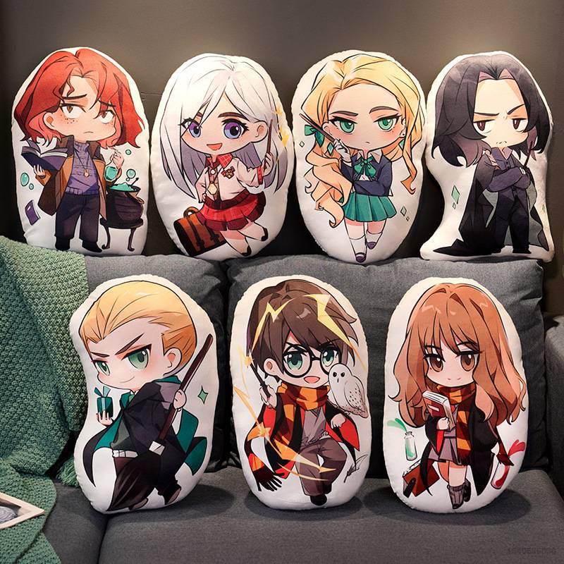 Gối nhồi bông hình Harry Potter hoạt hình trang trí nhà cửa
