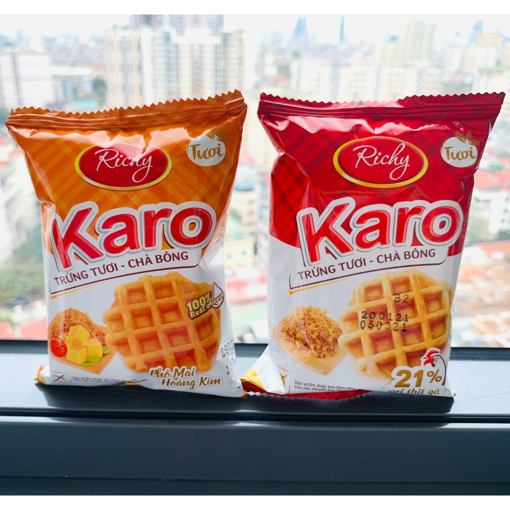 Bánh Karo trứng tươi chà bông Richy date mới