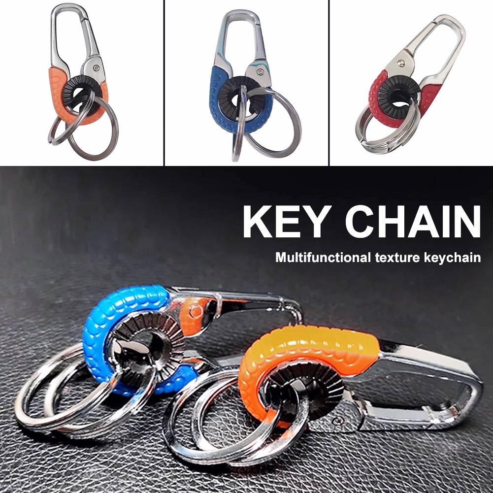 [Mới] Móc Khóa Xe Hơi Bằng Kim Loại Nhỏ Gọn Đơn Giản Sáng Tạo Có Mặt Dây Chuyền Có Thể Điều Chỉnh Phổ Biến