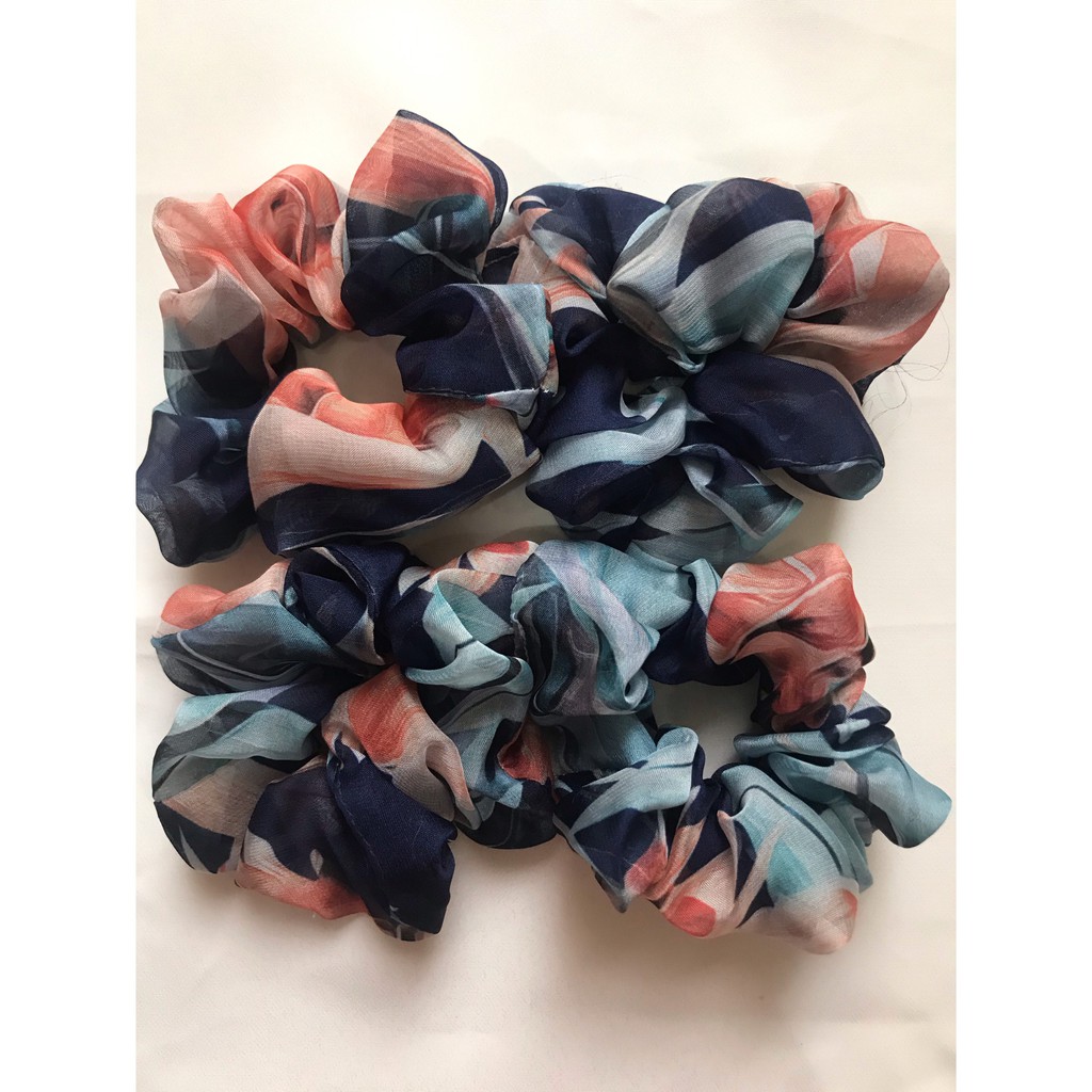 Giá Sỉ - Dây Buộc Tóc Scrunchies 60cm X 4cm - Nhiều Màu Sắc - Nhiều Chất Liệu - Vải Xuất Dư Không Lo Đụng Hàng