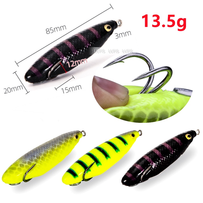 Mồi câu cá giả hình ếch 3D bằng nhựa mềm 13.5g