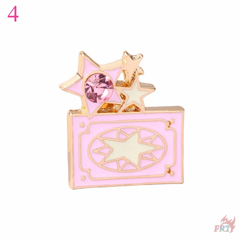 Ghim cài hình thẻ bài Sakura bằng kim loại độc đáo