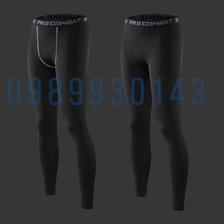 Quần giữ nhiệt COMBAT PRO LEGGING nam tập gym, bóng đá, bỏng rổ, bóng chuyền dáng dài giá rẻ 👈