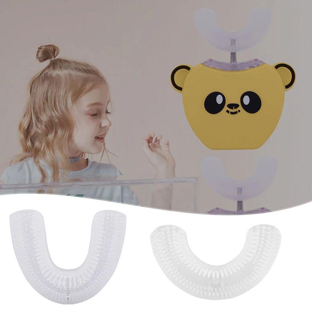 Bàn Chải Đánh Răng Tự Động Xoay 360 Độ Hình Chữ U Dành Cho Bé 2-12 Tuổi